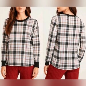 NWT Vera Bradley 100% Cotton Charming Plaid Cozy Pajama Shirt Size M, L, 2X